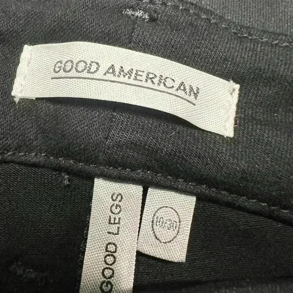 GOOD AMERICAN Good Legs Coated black skinny jean Size 10/30 - Picture 8 of 9